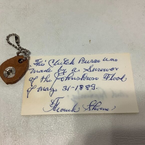 Vintage Handmade Hand Tooled Brown Leather Wallet 7 1/2" x 3 1/2" - Picture 10 of 10